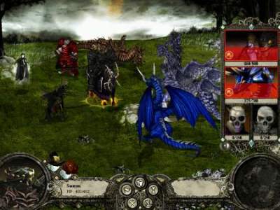 D2 - Horde : The last battle against Andrielle and a Death Knight in a prairy.